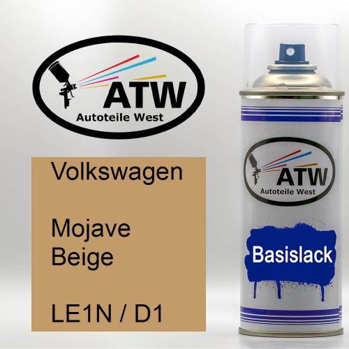 Volkswagen, Mojave Beige, LE1N / D1: 400ml Sprühdose, von ATW Autoteile West.